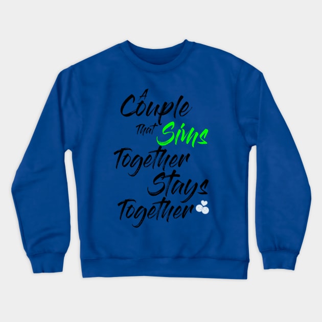 Gamer Couple Crewneck Sweatshirt by S3_Illustration